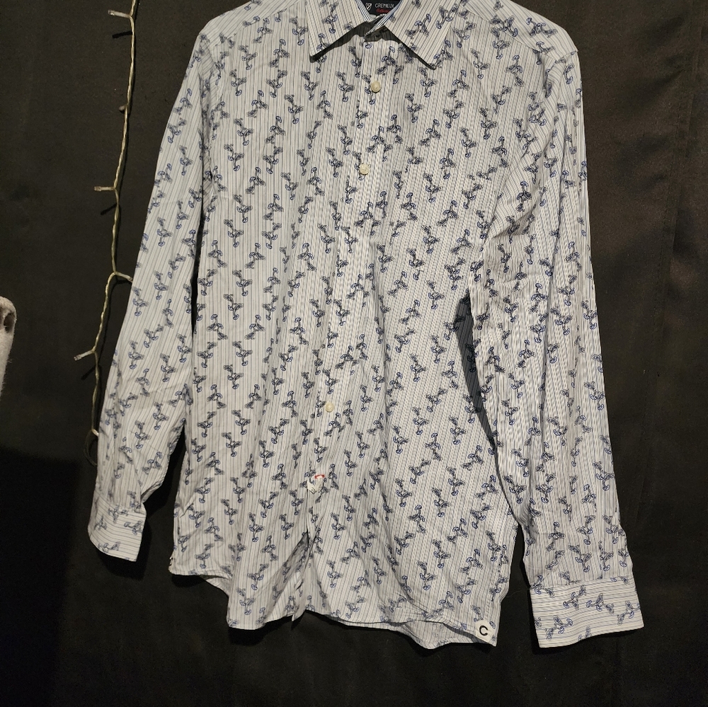 Mens cremieux dress shirt size small